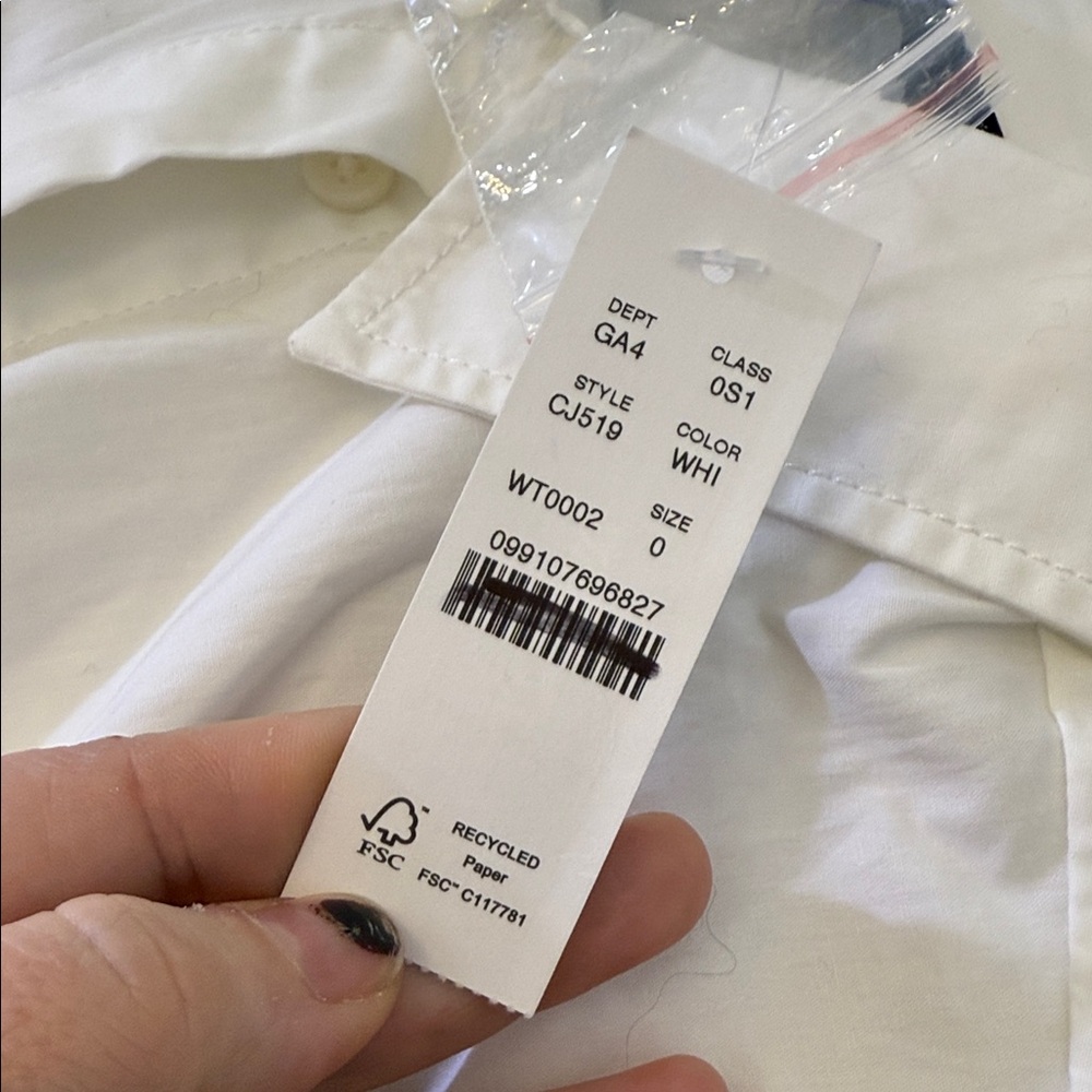 J. Crew Fitted-waist shirtdress in cotton poplin Size 0 - Picture 6 of 9